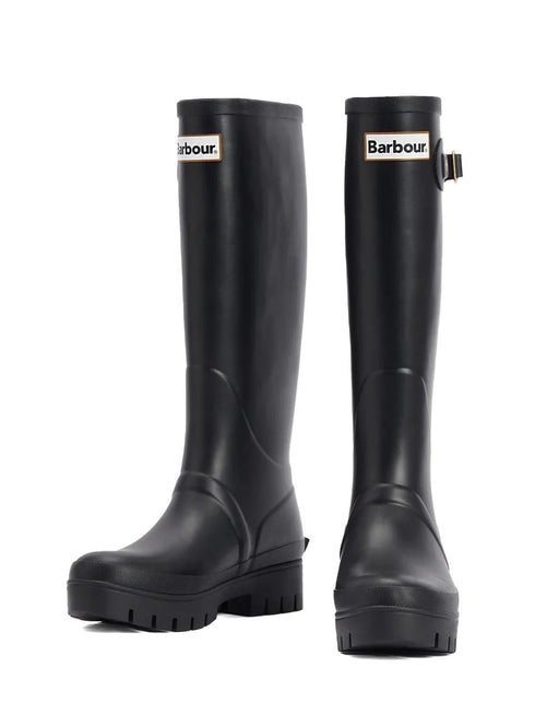 Barbour Stivale Stivale Donna Snowdon in gomma Nero - Francavilla Moda